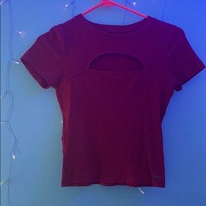 Bright Red top from Hollister